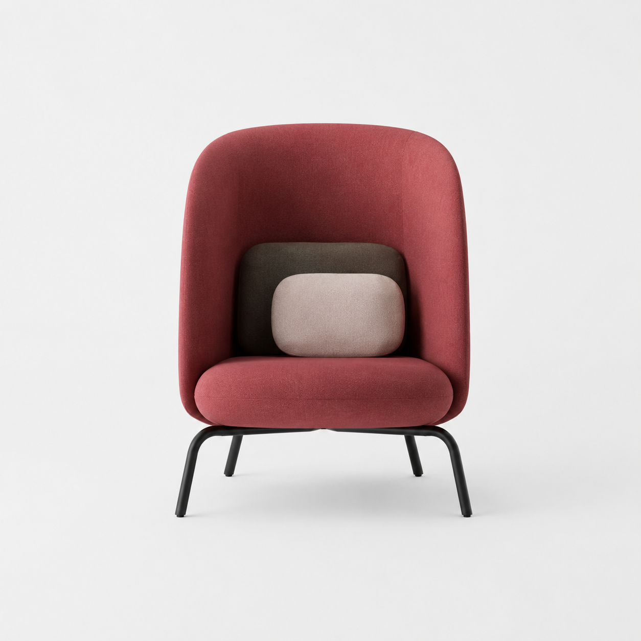 Red lounge chair