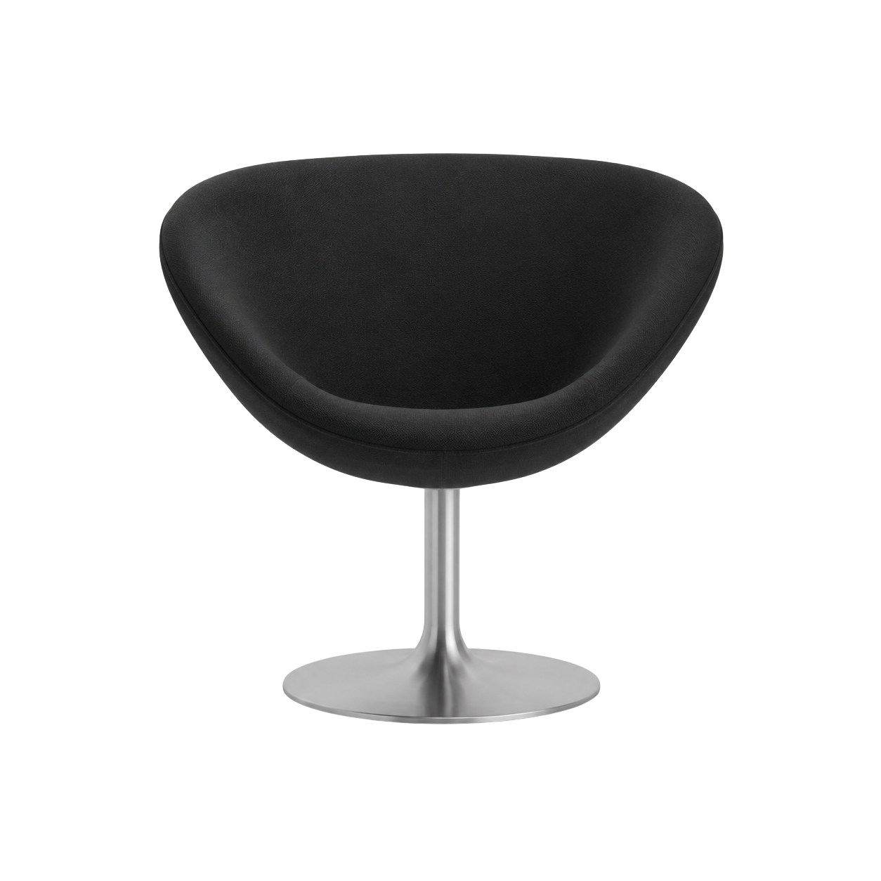Black swivel pod chair